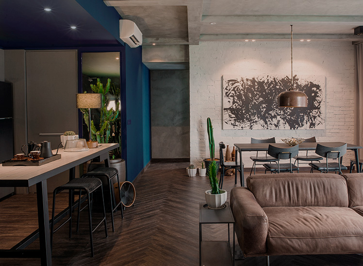 Modelo interior de un apartamento 